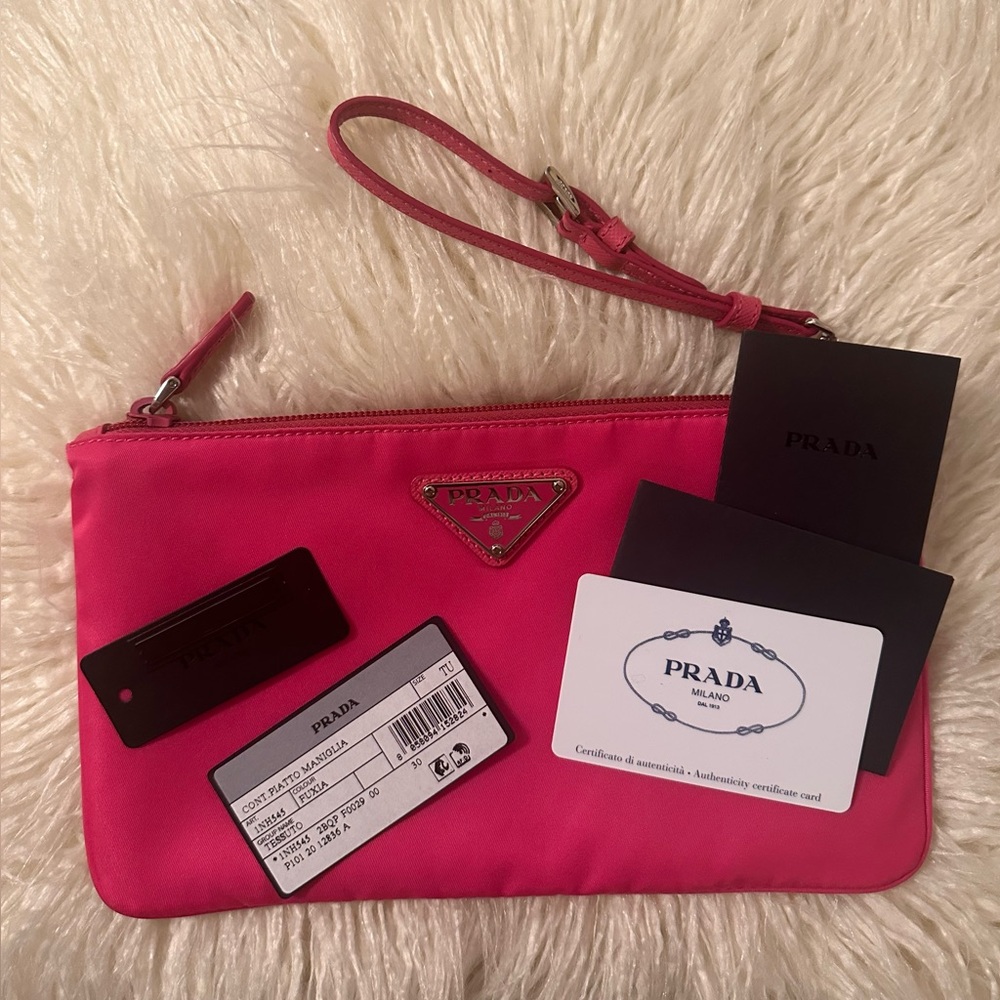 Prada Tessuto Nylon Wristlet Pouch - Picture 4 of 5